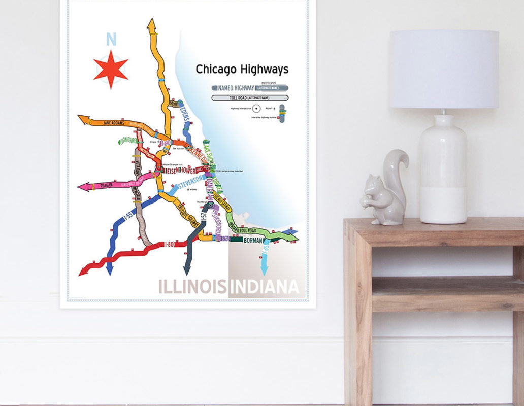 Chicago Highways Map