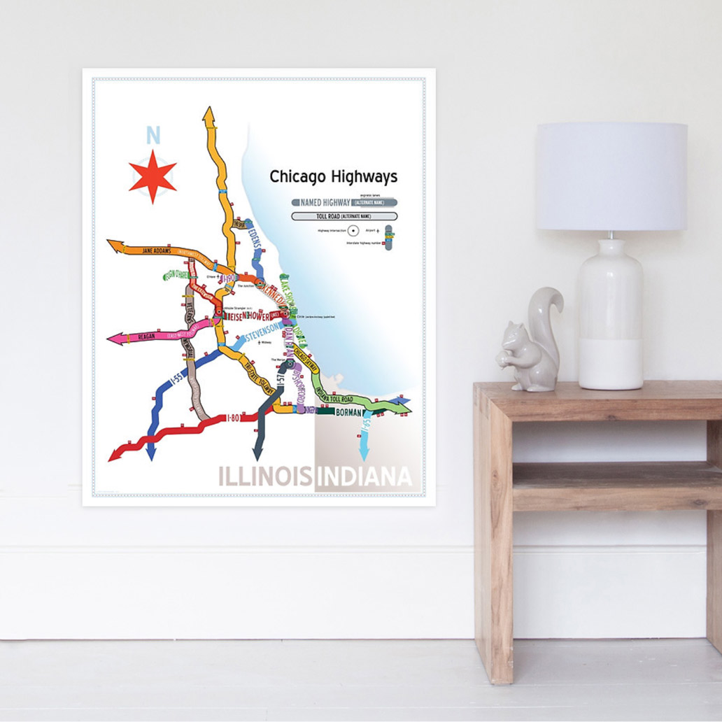 Chicago Highways Map