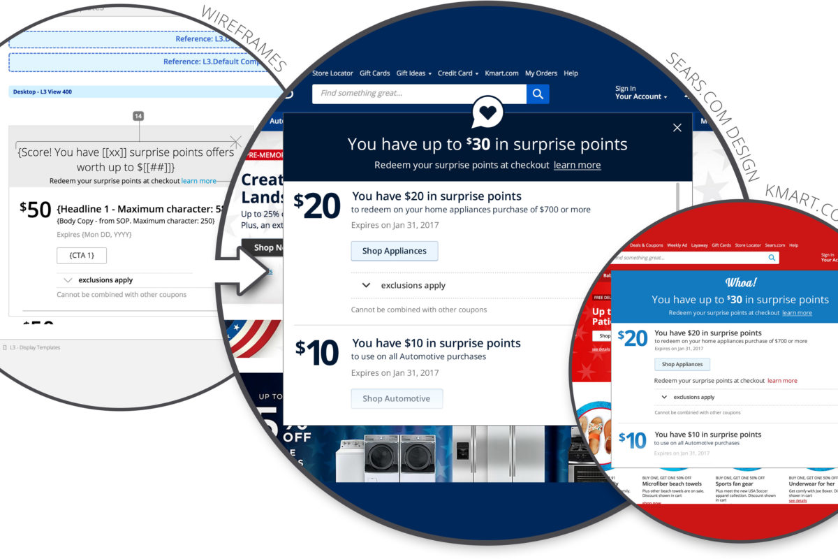 wireframes to design
